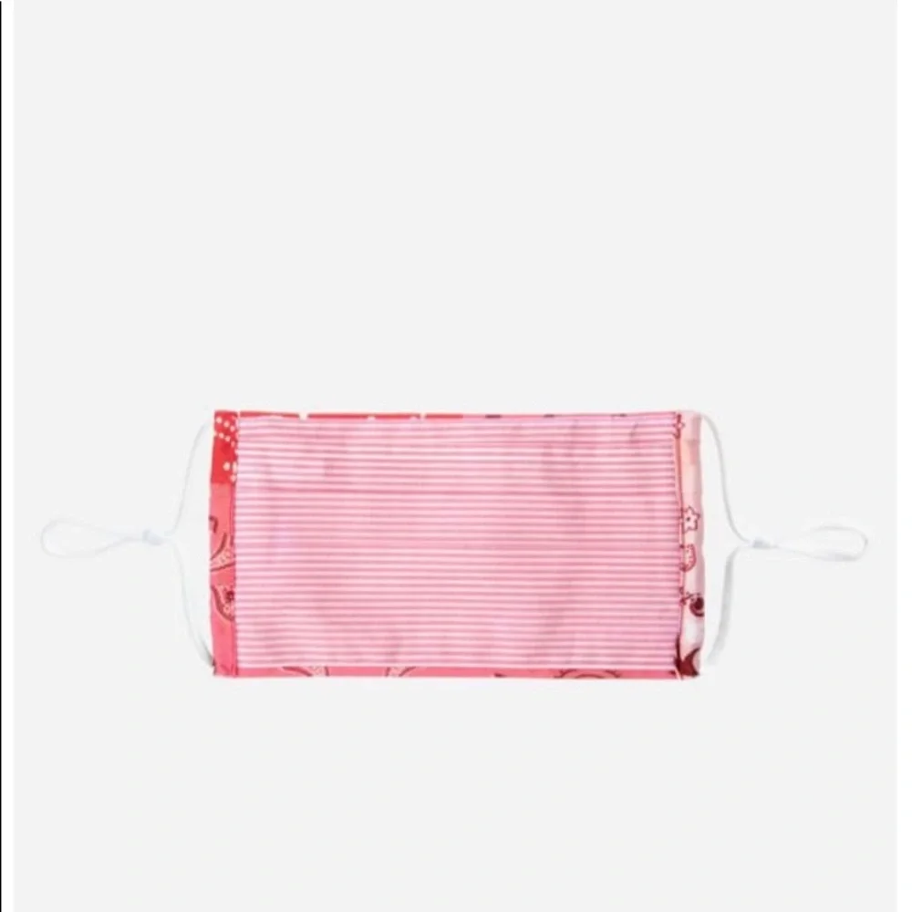 NEW Johnny Was silk pink face mask